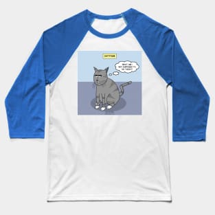 Cat Attitude Baseball T-Shirt